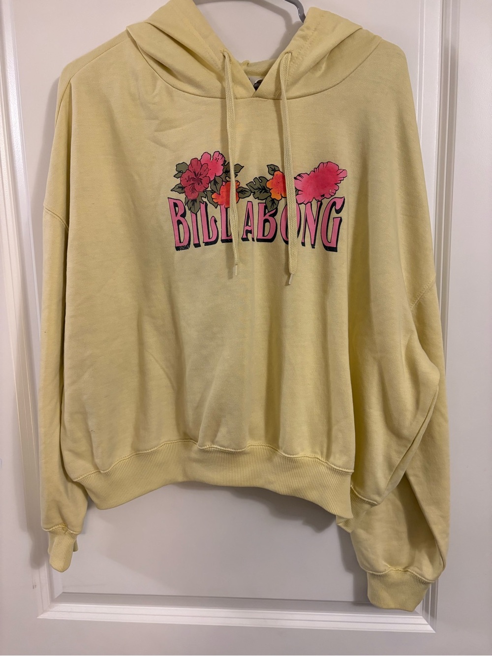 Billabong Pale Yellow Floral Hoodie